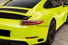 Gloss Glossy Lime Yellow Green Vinyl Wrap Sheet Sticker Decal Air Release Film