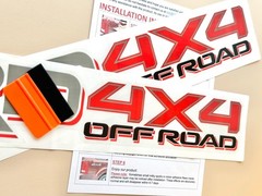 2 x 4×4 Off-Road Stickers Compatible w/ TRD Four Wheel Drive Decals 22″ x 4″