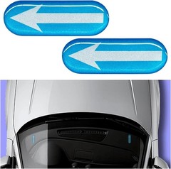 Universal 2PCS Luminous Arrow Stickers for All Vehicles – Safe Driving Aid