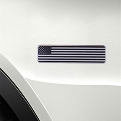 2x Black Metal USA American Flag Car Trunk Emblem Badge Decal Sticker Accessory