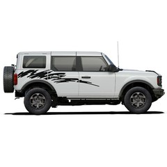 Wavy surf style stripe for Ford Bronco Side panel truck graphic vintage exterior