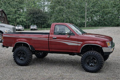 Vintage Style Retro Vinyl Graphics Compatible With Toyota Pickup Regular Cab