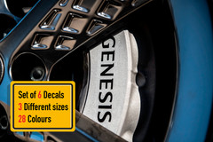 8 x Genesis (Different Style) Brake Caliper Decal