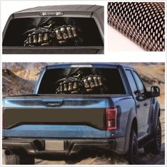 135x36cm Rear Window Sticker Grim Reaper Skull Graphics Decal For Car SUV Truck