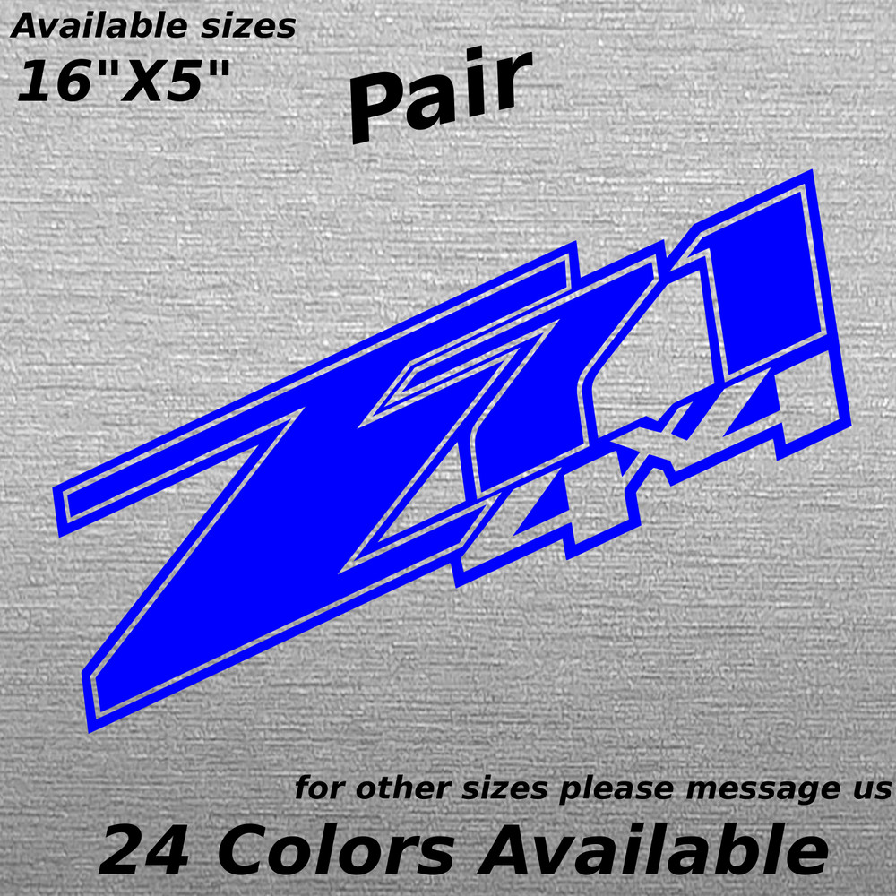 Custom Z71 4×4 Chevy Truck Bed decal sticker Ready to Apply Chevrolet Pickup