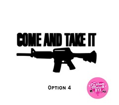 Gun Life Decal Vinyl Car Motorcycle Laptop Option 1 2 3 4