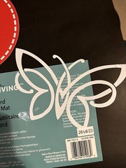 Celtic Knot Butterfly Decal Sticker (White) – 6″ by 3.5″