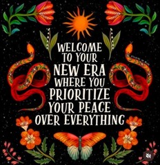 Prioritize Sticker (4 Inch) Inspiration Life Your Peace Over Everything Feminine