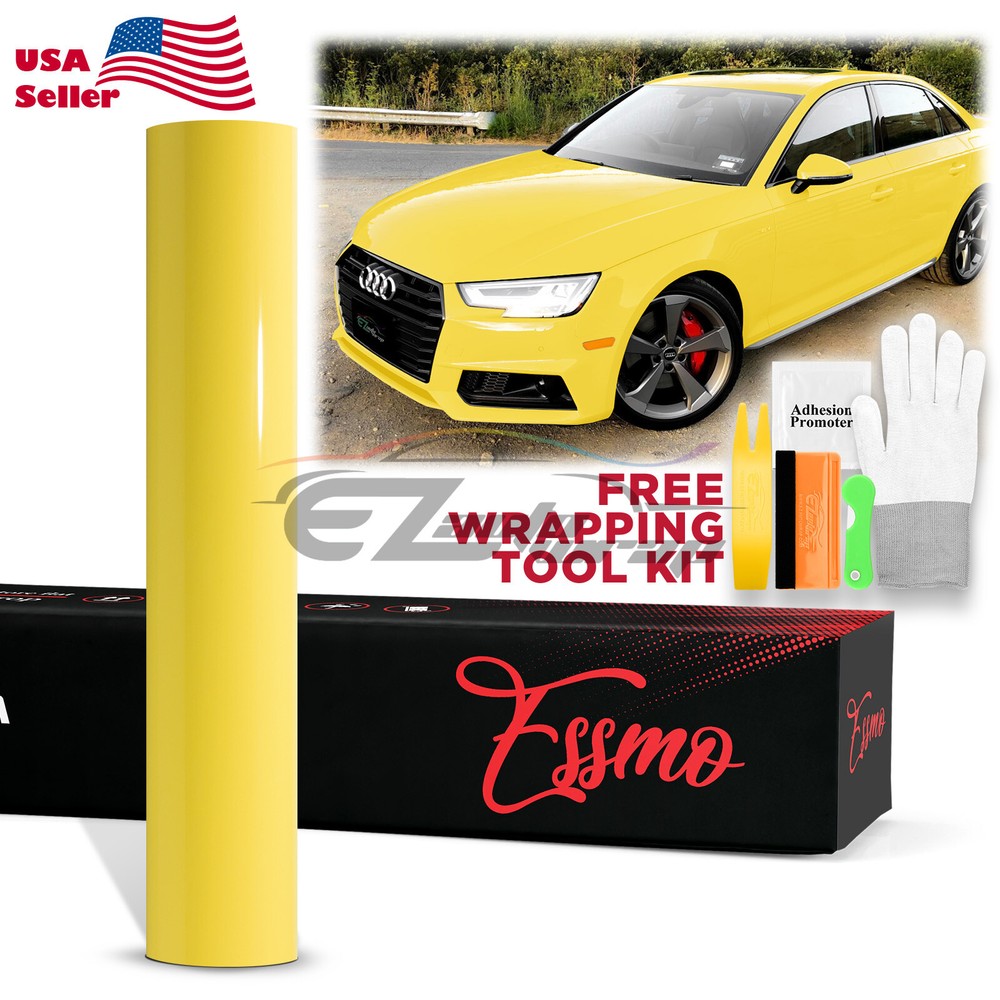 PPF Paint Protection Film Gloss Lemon Yellow Invisible Scratches Shield Wrap TPU