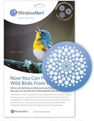 Floral Theme UV-Reflective Window Decal – Modern Dots Bird Safety Décor