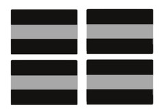 4 Pack Thin Gray Line Sticker Corrections Lives Matter License Plate Decal