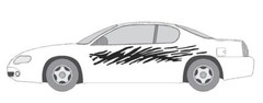 DECAL #A970 VINYL GRAPHIC AUTO SUV VEHICLE CROSS OVER MODERN TRUCK VAN CAR SEMI