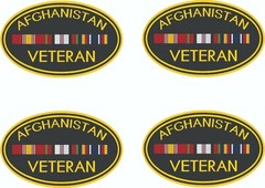 Afghanistan Veteran  –  Military Bumper Sticker  / Decal