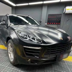 Premium Satin Matte Metallic Black Vinyl Wrap Adhesive Air Release Bubble Free