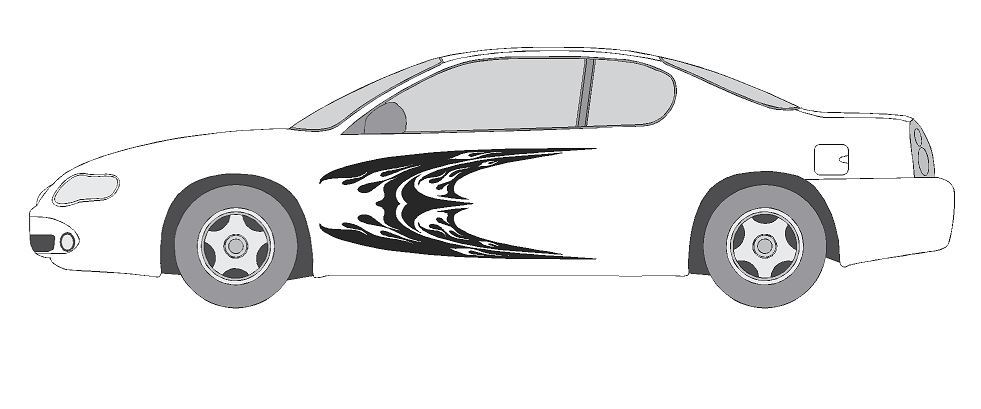 VINYL GRAPHIC #A1199 DECAL VEHICLE CAR TRUCK CROSS OVER SUV VAN SEMI MODERN AUTO