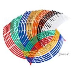 Reflective Car Motorcycle Wheel Hub Rim Stripe Tape Decal Stickers Accessories