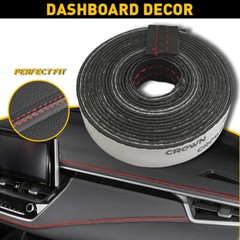 2M PU Leather Car Dashboard Decor Line Strip Sticker Moulding Trim Access H