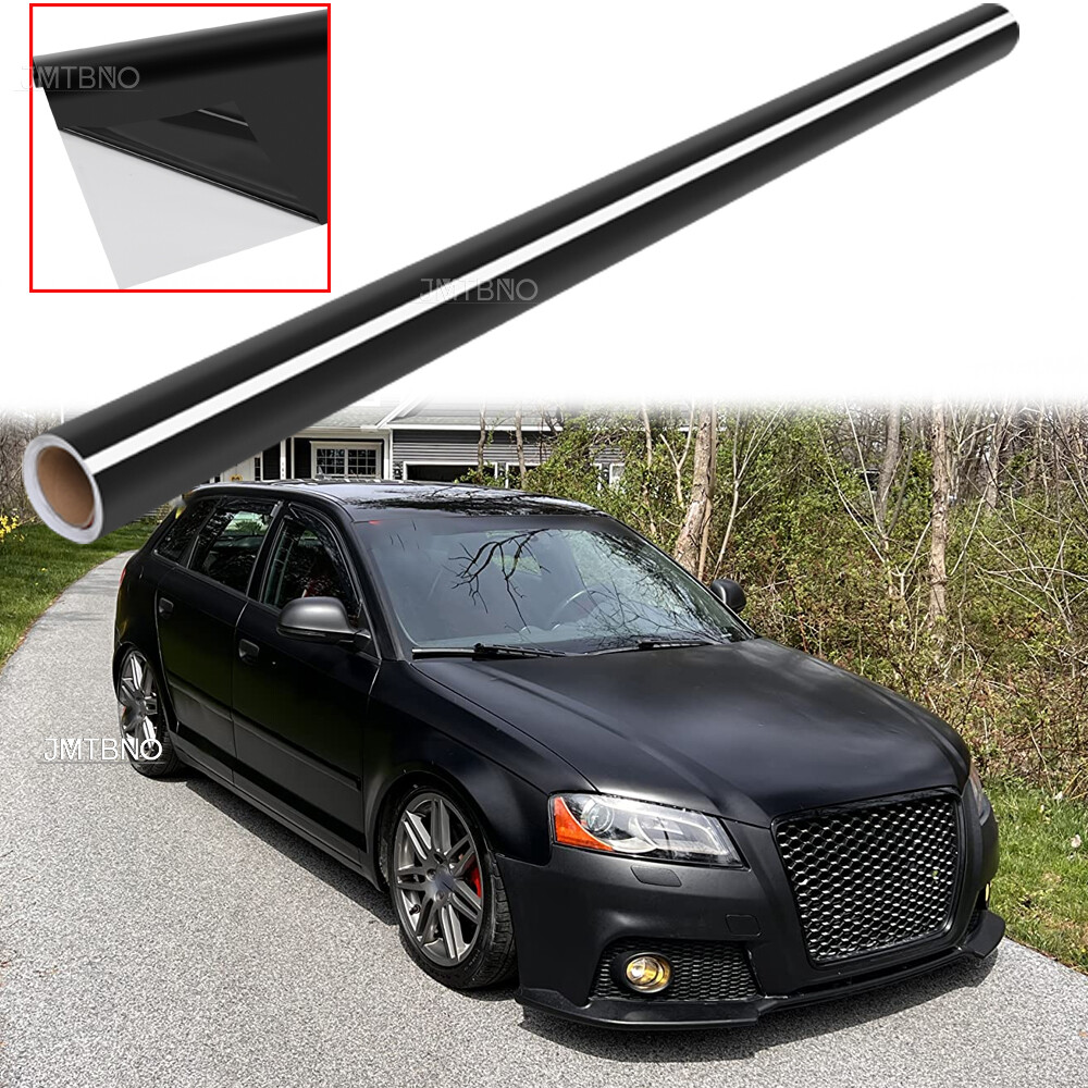 Glossy Black Vinyl Film Wrap Sticker Air Bubble Free Decal Film Roll 5ft X 20ft