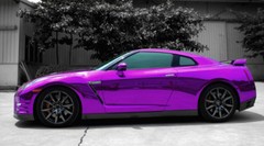 360″ x 60″ Purple Chrome Mirror Vinyl Film Wrap Sticker Stretchable 30ft x 5ft