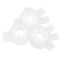 6pcs Ice Cream Maker Nozzle Set Decorative Soft Serve Machine Attachments for
