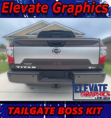 Fits Nissan Titan Tailgate Boss Stripes Vinyl Graphics Decals Stickers 2016-2023