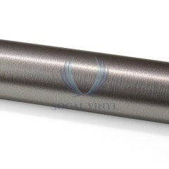 Brushed Aluminum Steel Gunmetal Gray Vinyl Wrap Sticker Decal Air Release Sheet