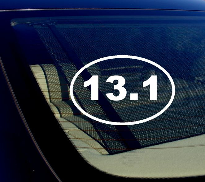 13.1 Half-Marathon Car Truck Window Bumper Laptop Vinyl Sticker Decal 5″ Inches