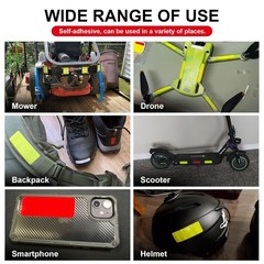 Waterproof Reflective Tape Set, 36 High Visibility Strips for Multiple Surfaces