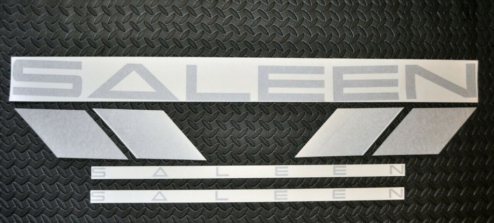 Silver 99-04 Saleen stripes decals OEM set new! free ship