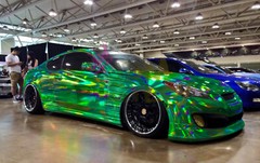 Holographic Brushed Aluminum Emerald Green Rainbow Car Vinyl Wrap Sticker Sheet