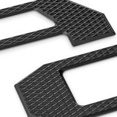 EyeCatcher Tailgate Insert Letters Compatible with 2024-2025 Satin Black