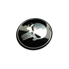 4PCS 2.5″/ 65MM Skull Car Wheel Center Cap Badge Vinyl Decal Stickers