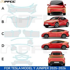 Full Car Gloss Clear Pre-Cut PPF | Paint Protection for Tesla Y Juniper 2025-UP