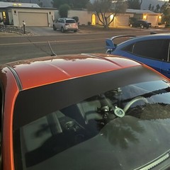 Windshield Banner Visor Sunblock Universal Matte Black Tesla Fit r4