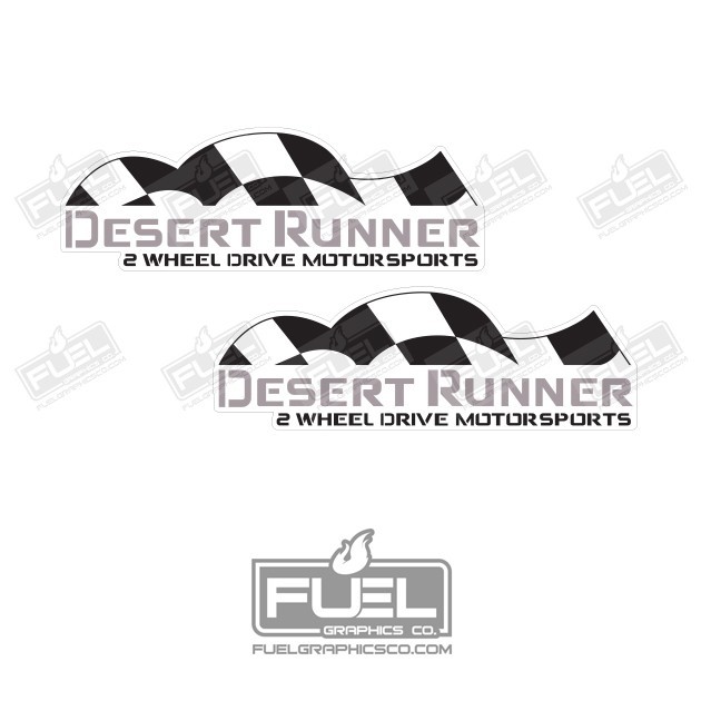 For Nissan Frontier Desert Runner Premium Vinyl Decal 2-Pack – 12.75″ wide
