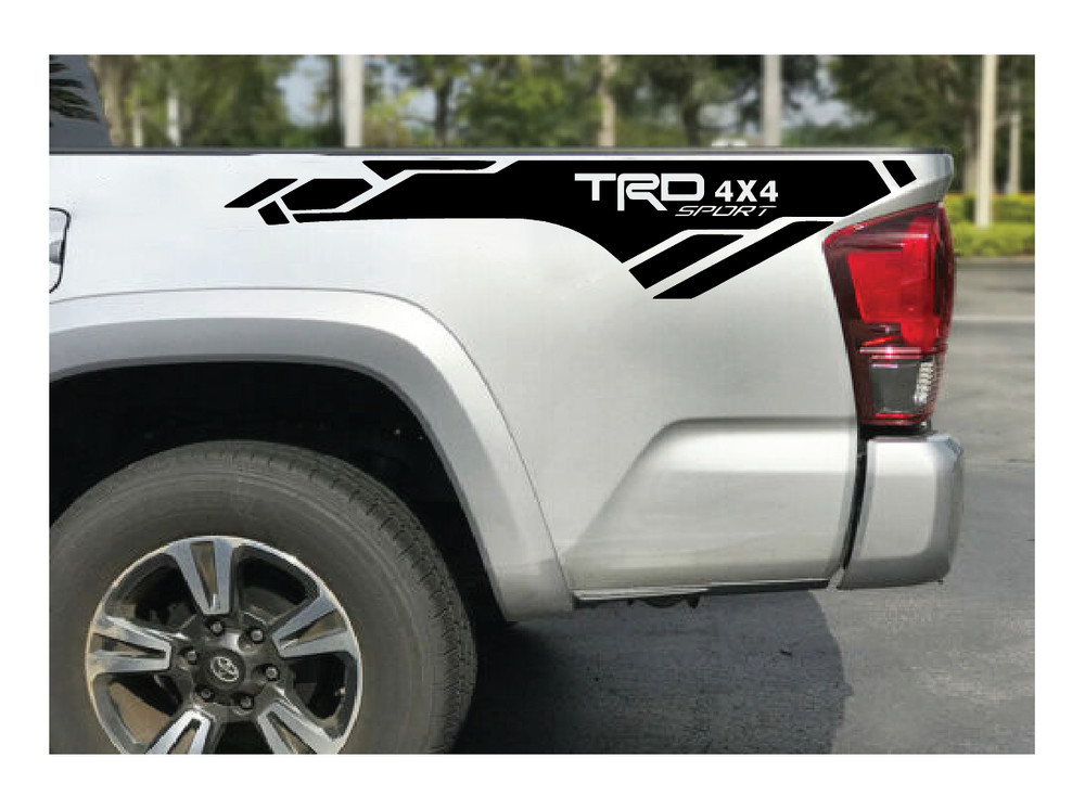 2X side bed Vinyl Decals graphic 2016-2020 4 Toyota Tacoma TRD 4×4 Sport