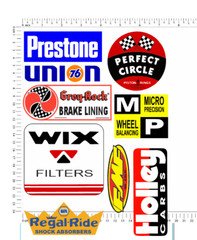 23 Racing Decals Stickers Drag Race Nascar Vinyl FREE SHIP 3-4 inches