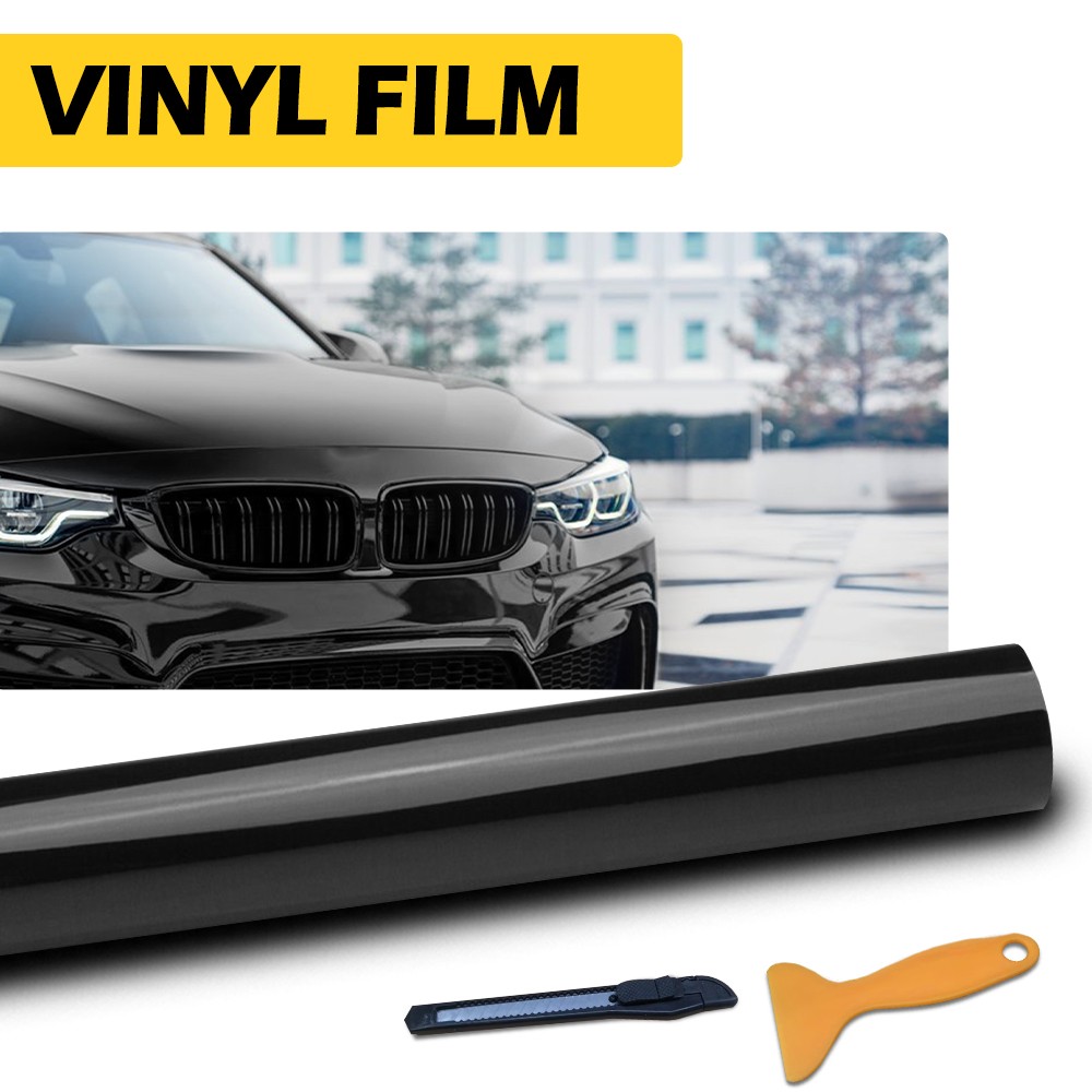 Gloss Flat Black Vinyl Vynil Car Auto Vehicle Wrap Sticker Decal Film Sheet