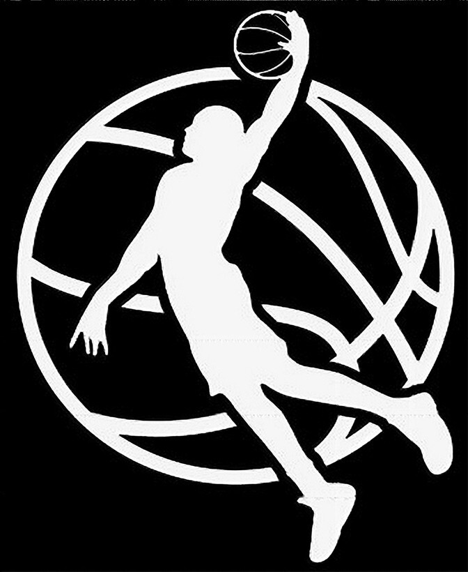 Basketball Player – Car Window – Premium Vinyl Decal/Sticker 4.5×5.75 inches