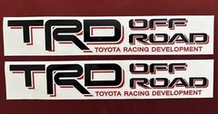 2 TRD Off Road Decals for Toyota Tacoma Tundra Pair Sticker Truck bedside Vinyl