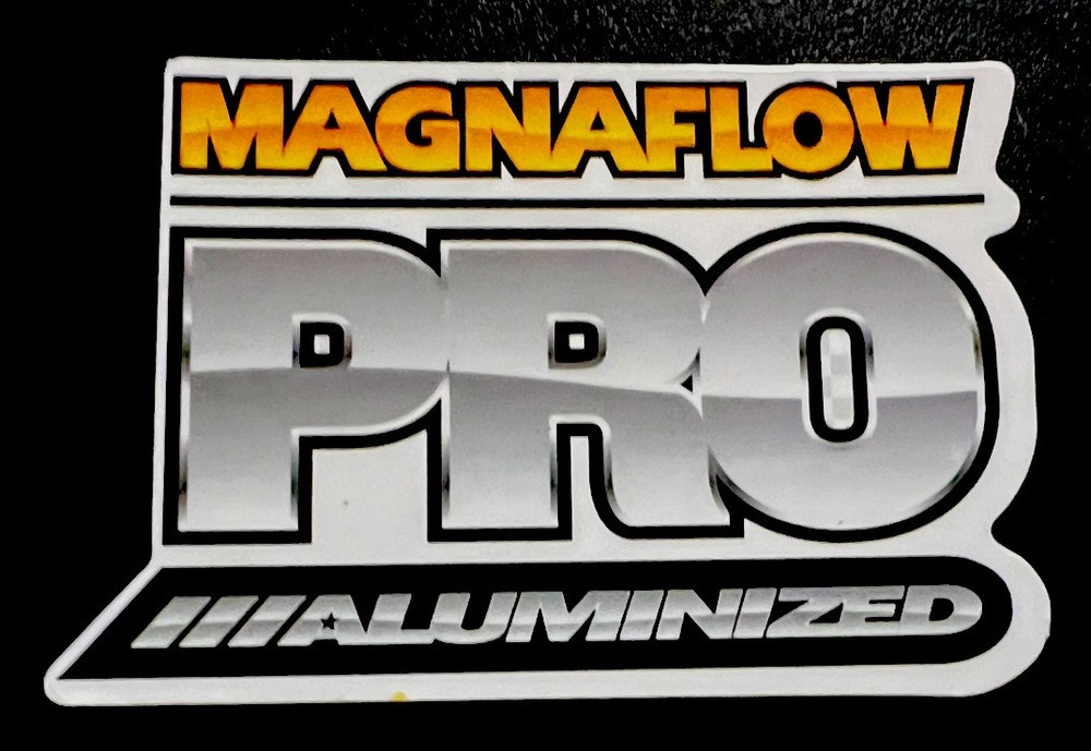 Magnaflow Pro Aluminized Sticker. Size: 3”X 2”inch. *Glossy*Finish. Self Adhesi