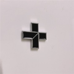 2x Plus Sign 3D Metal Car Emblem – SUV/Truck/Motorcycle Waterproof Decor