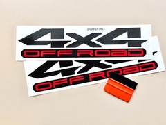 4×4 Off-Road Four Wheel Drive Decal Stickers Size Size 14 x 3 inch (Set of 2)