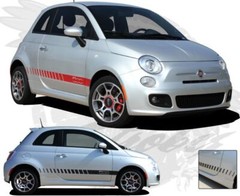 2011-2020 Side Door Lower ROCKER PANEL Decal Stripes Vinyl Graphics for Fiat 500