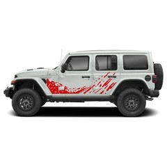 Lower door mud splash graphics stickers decal compatible with Jeep Wrangler
