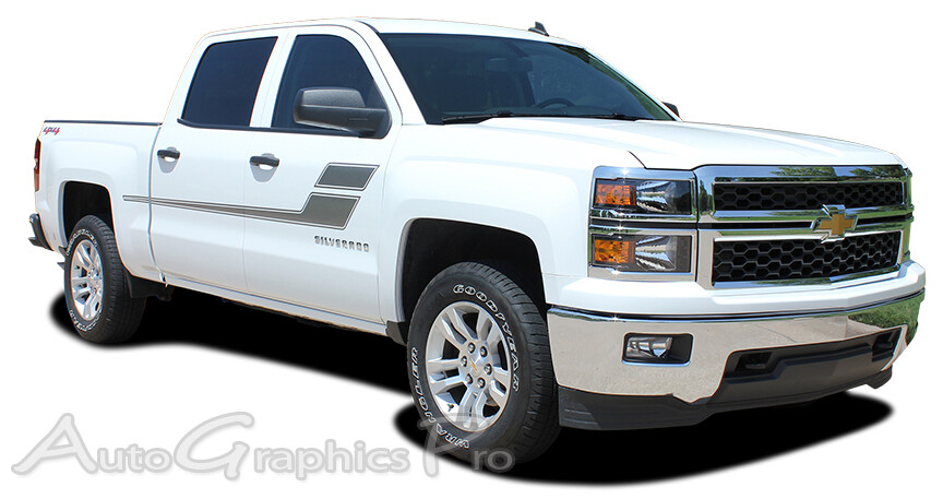 2000-2018 Chevy Silverado GMC Sierra Truck Vinyl Graphics Decals 3M Stripes Kit