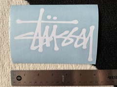 Stussy Logo Laptop Car Auto Window White Sticker Vinyl Decals 6*5 Inches