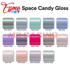 PET Space Candy Gloss Vinyl Wrap For GMC Bowtie Emblem Overlay Sheet Decal