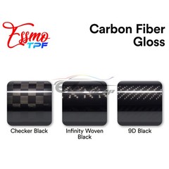 PPF NANO TPF Carbon Fiber Gloss 9D Black Paint Protection Film Dry Apply Vinyl