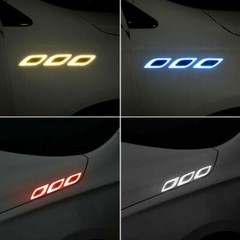 6PCS Auto Car Door Sticker Reflective Tape Safety Warning Decal Universal